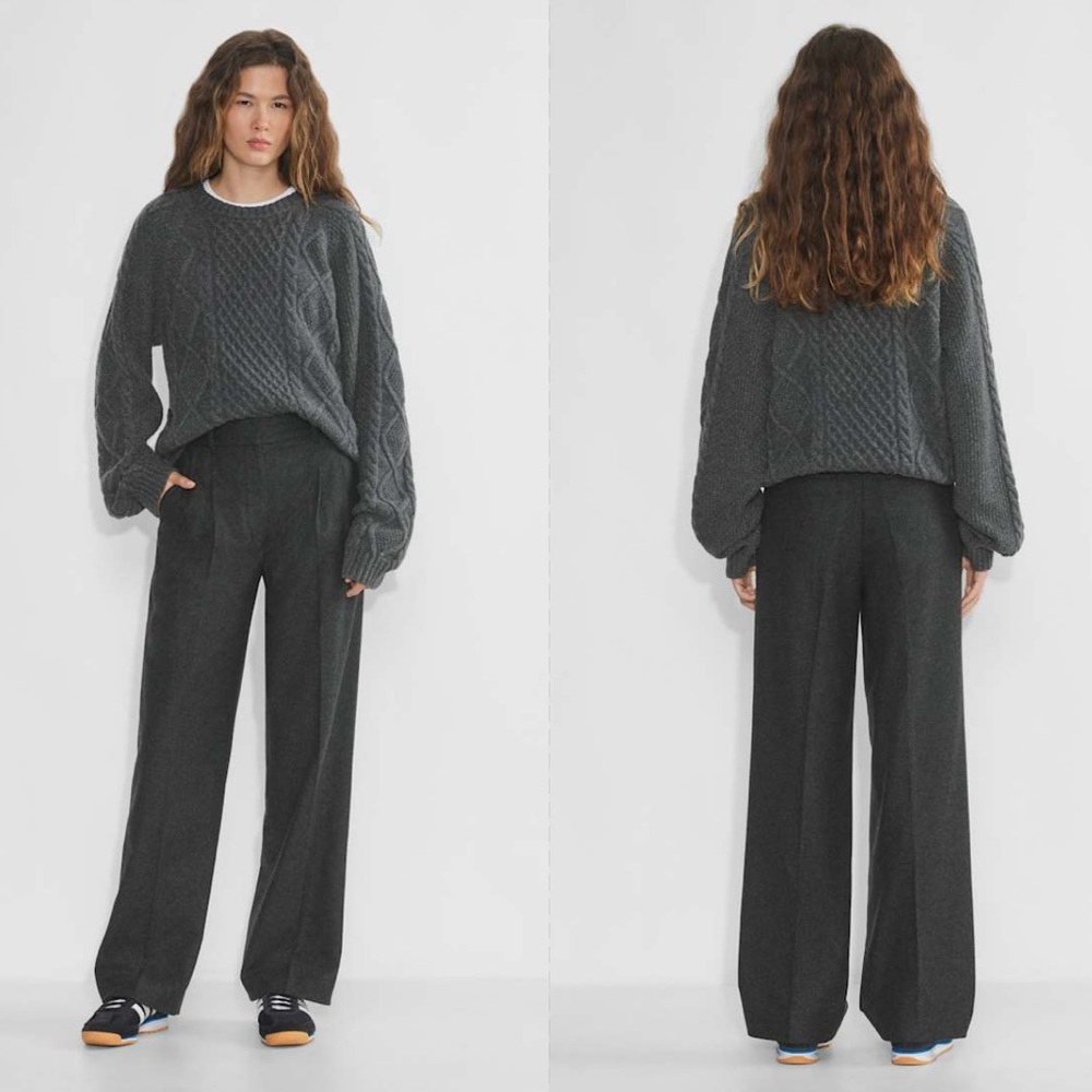 Aritzia The Effortless Pant™ - Precision Cashmere Wool Sz 6